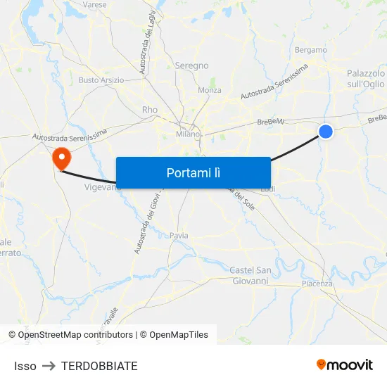 Isso to TERDOBBIATE map