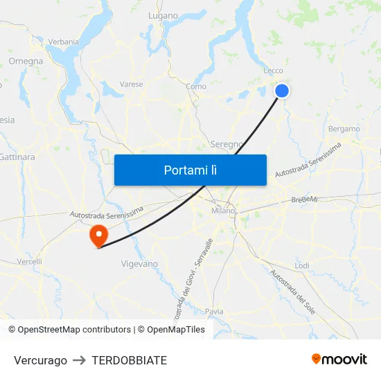 Vercurago to TERDOBBIATE map