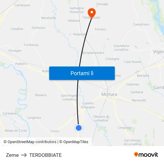 Zeme to TERDOBBIATE map