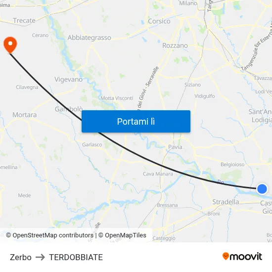 Zerbo to TERDOBBIATE map