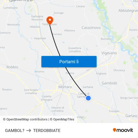 GAMBOL? to TERDOBBIATE map