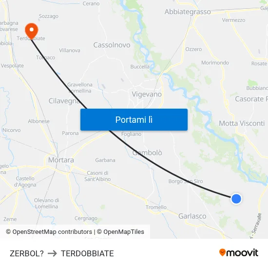 ZERBOL? to TERDOBBIATE map