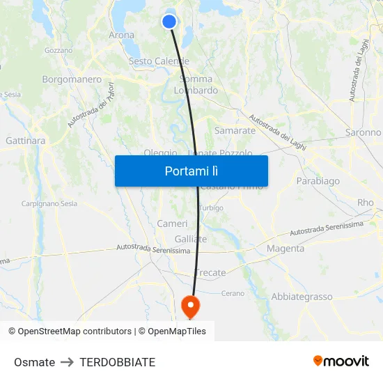 Osmate to TERDOBBIATE map
