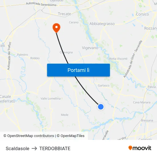 Scaldasole to TERDOBBIATE map