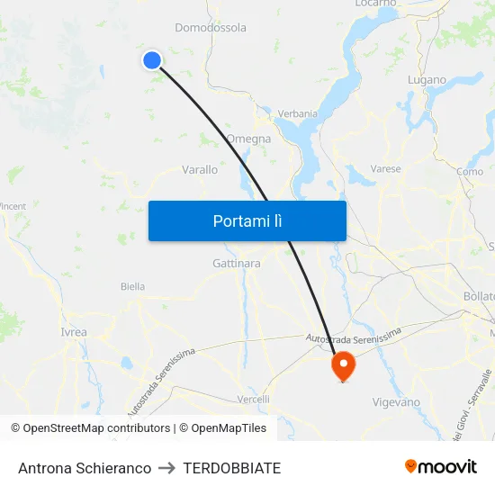 Antrona Schieranco to TERDOBBIATE map