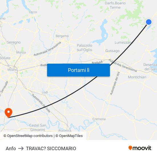 Anfo to TRAVAC? SICCOMARIO map