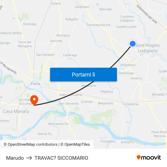 Marudo to TRAVAC? SICCOMARIO map