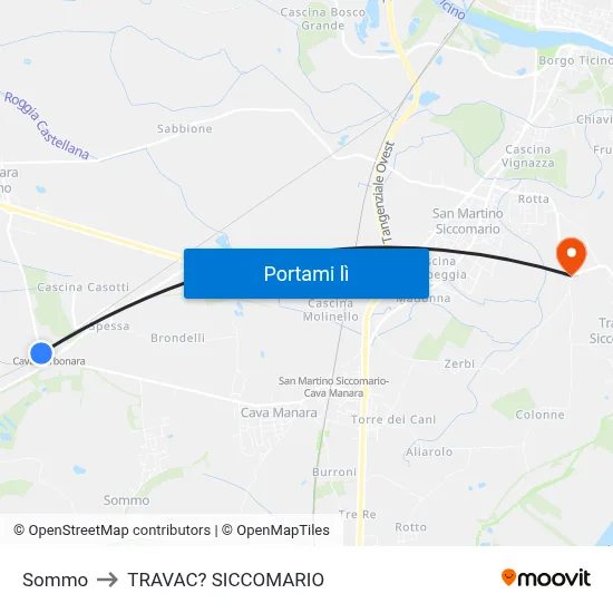 Sommo to TRAVAC? SICCOMARIO map