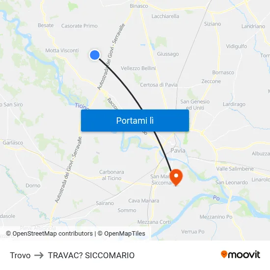 Trovo to TRAVAC? SICCOMARIO map