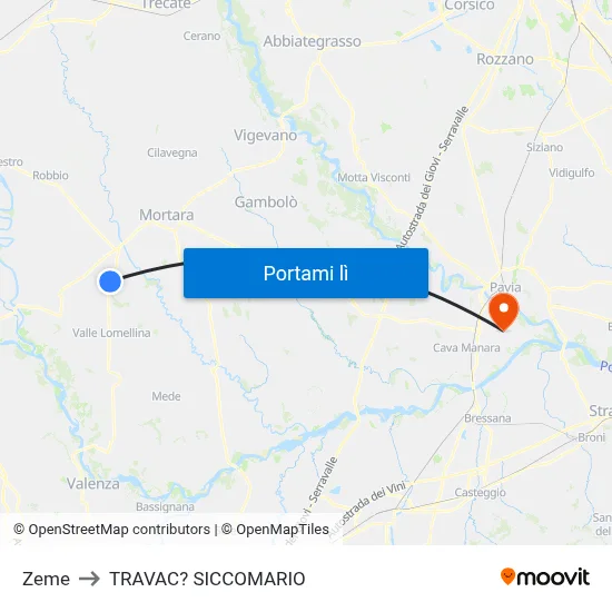 Zeme to TRAVAC? SICCOMARIO map