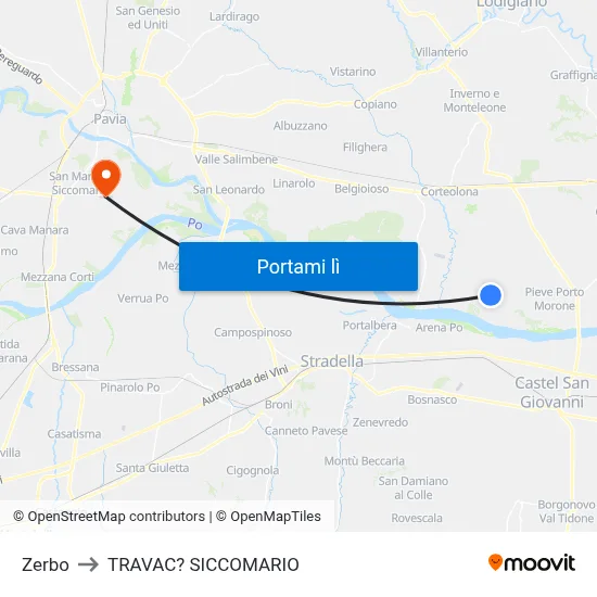 Zerbo to TRAVAC? SICCOMARIO map