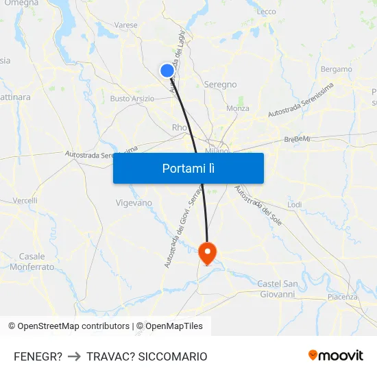 FENEGR? to TRAVAC? SICCOMARIO map