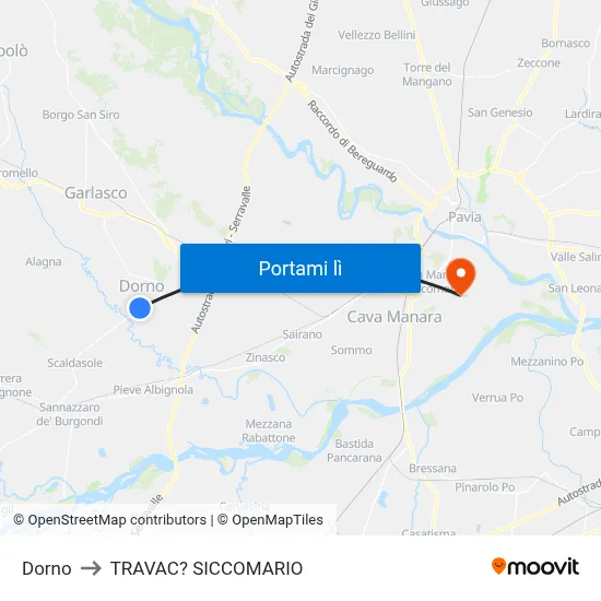 Dorno to TRAVAC? SICCOMARIO map