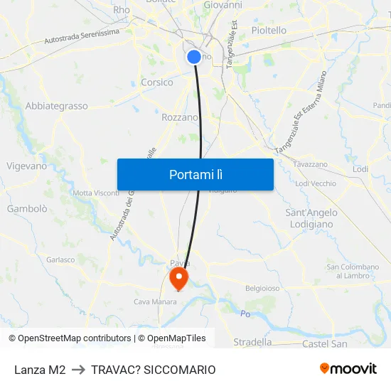 Lanza M2 to TRAVAC? SICCOMARIO map