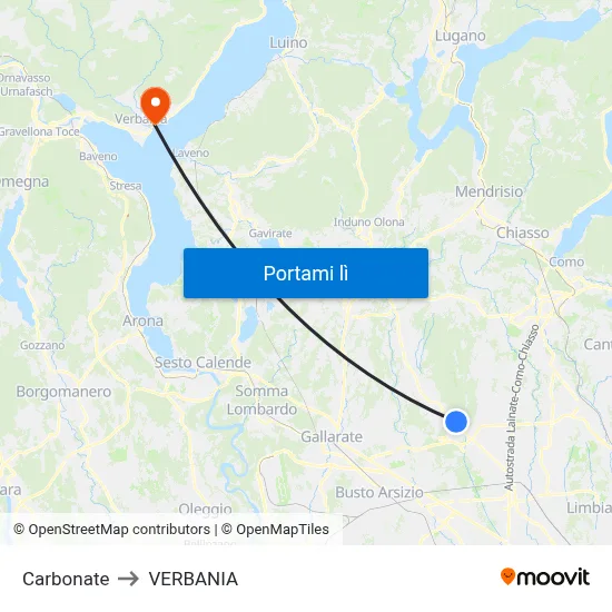 Carbonate to VERBANIA map