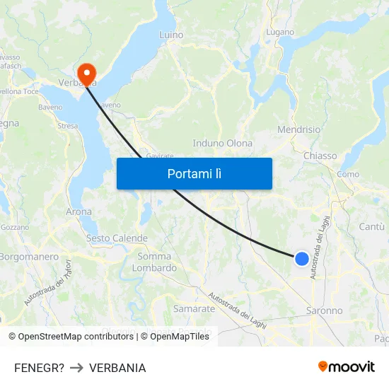 FENEGR? to VERBANIA map