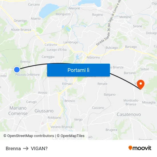 Brenna to VIGAN? map