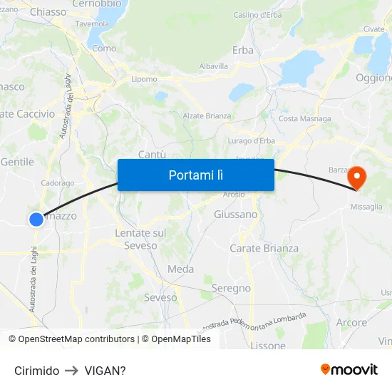 Cirimido to VIGAN? map