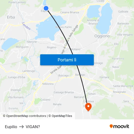 Eupilio to VIGAN? map