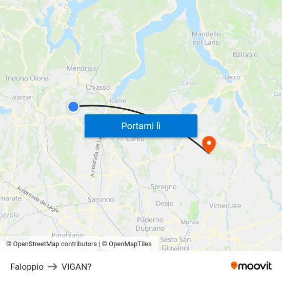 Faloppio to VIGAN? map