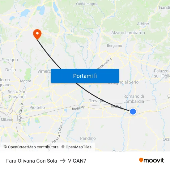Fara Olivana Con Sola to VIGAN? map