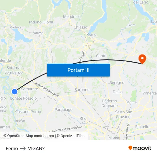 Ferno to VIGAN? map