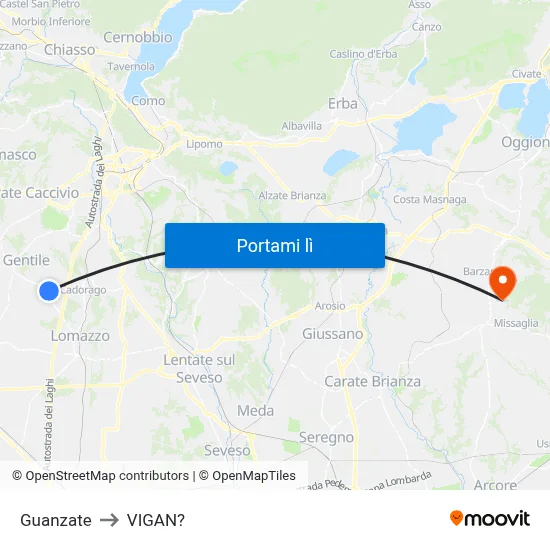 Guanzate to VIGAN? map