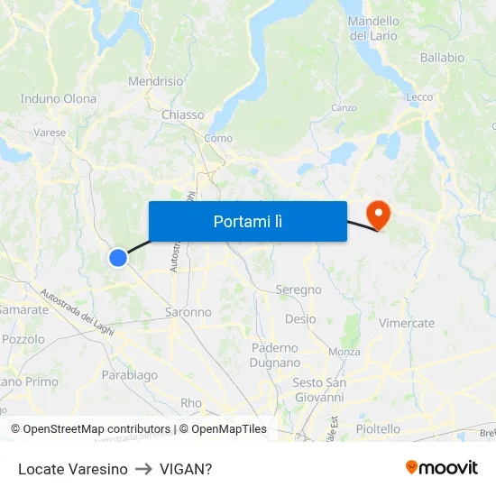Locate Varesino to VIGAN? map