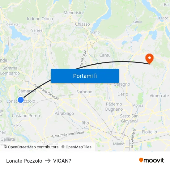 Lonate Pozzolo to VIGAN? map