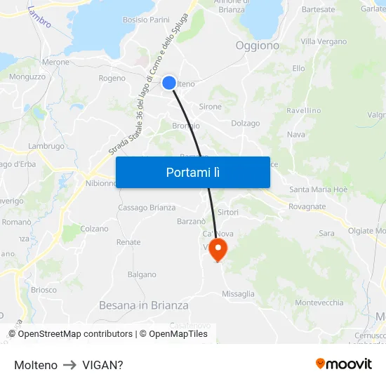 Molteno to VIGAN? map