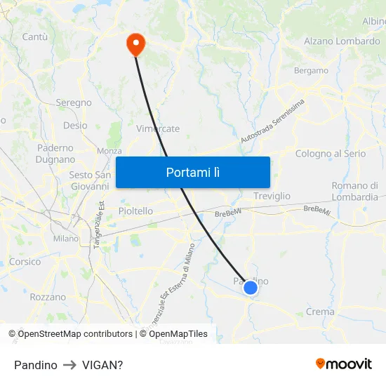 Pandino to VIGAN? map