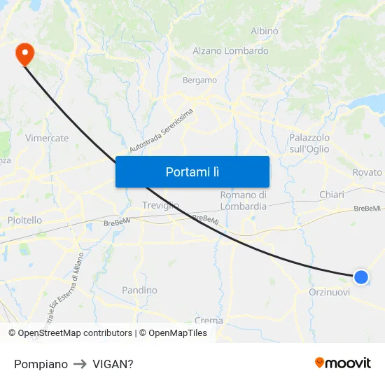 Pompiano to VIGAN? map