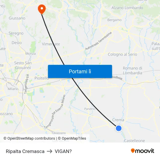 Ripalta Cremasca to VIGAN? map