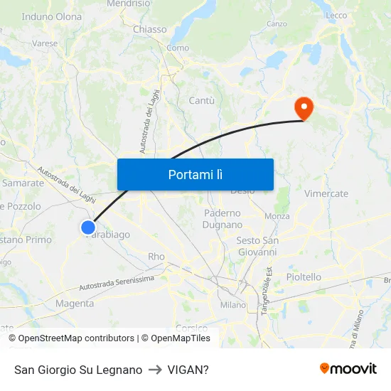 San Giorgio Su Legnano to VIGAN? map