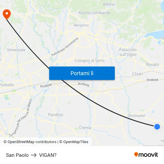 San Paolo to VIGAN? map