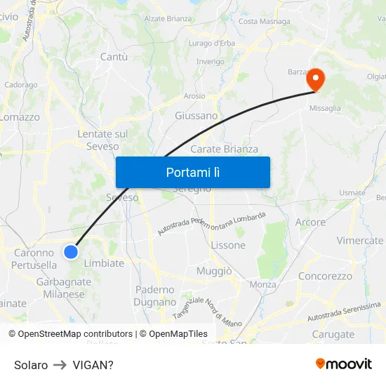 Solaro to VIGAN? map