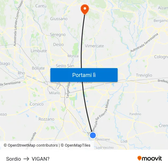Sordio to VIGAN? map