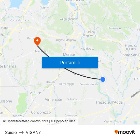 Suisio to VIGAN? map