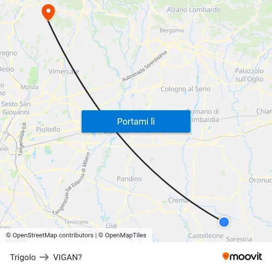Trigolo to VIGAN? map