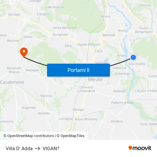 Villa D' Adda to VIGAN? map
