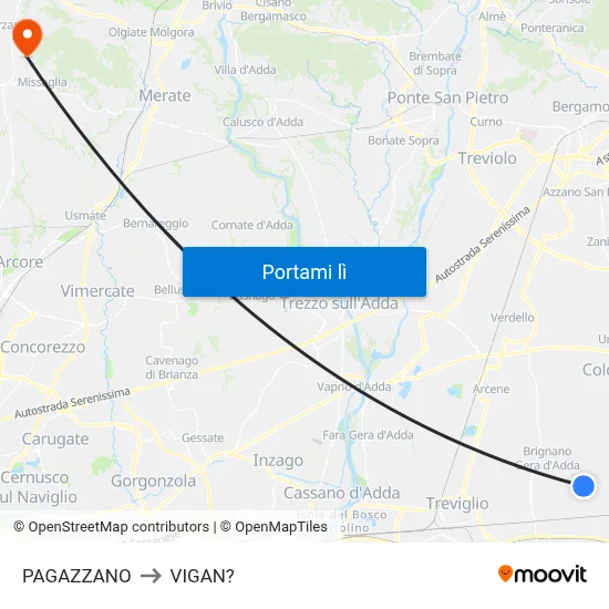 PAGAZZANO to VIGAN? map