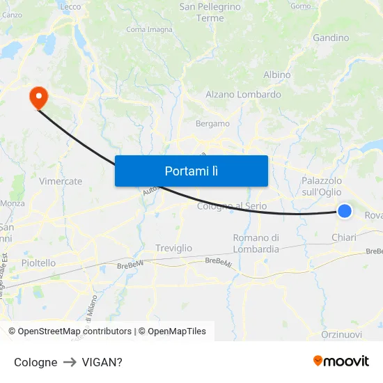 Cologne to VIGAN? map