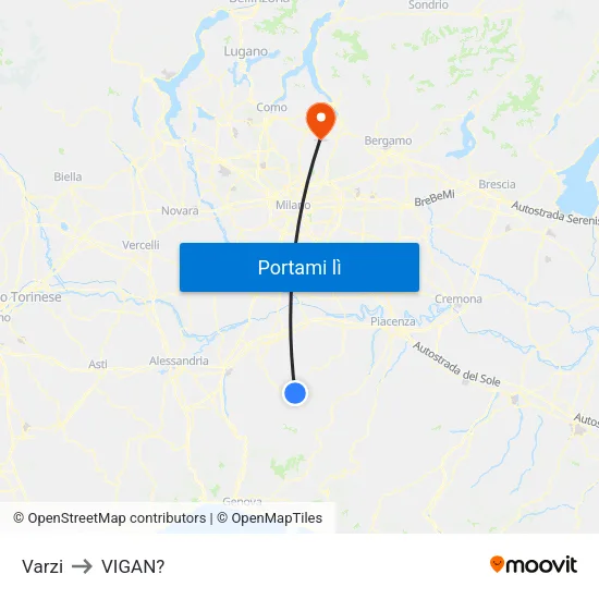 Varzi to VIGAN? map