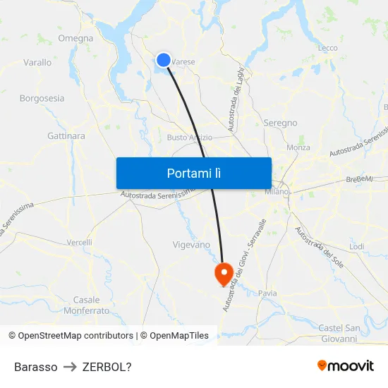 Barasso to ZERBOL? map