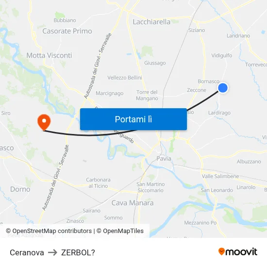 Ceranova to ZERBOL? map
