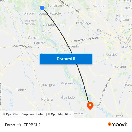 Ferno to ZERBOL? map