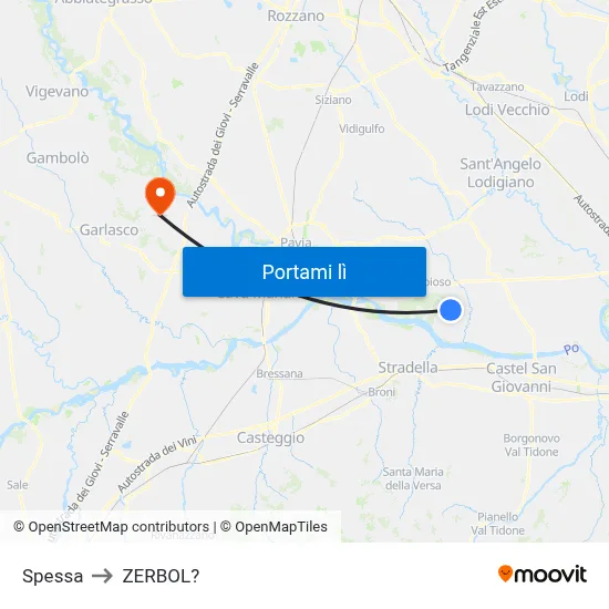 Spessa to ZERBOL? map
