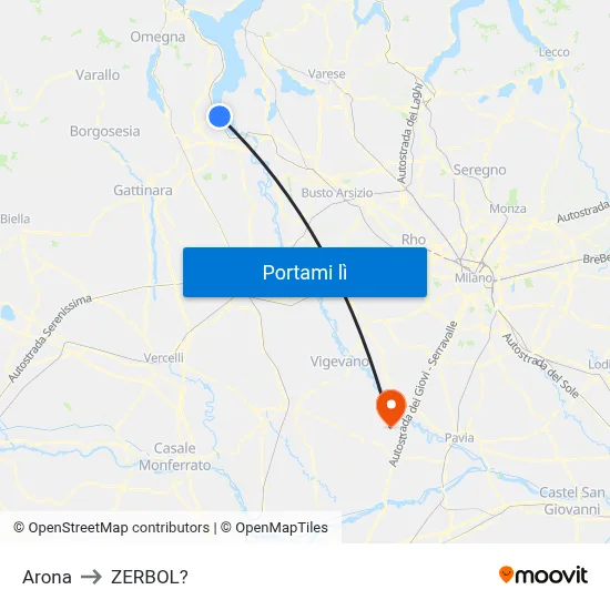 Arona to ZERBOL? map