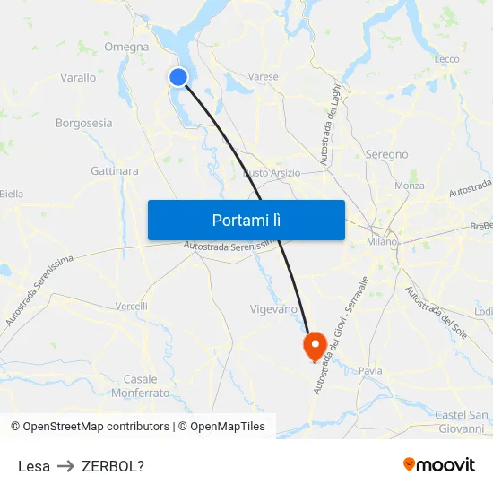 Lesa to ZERBOL? map