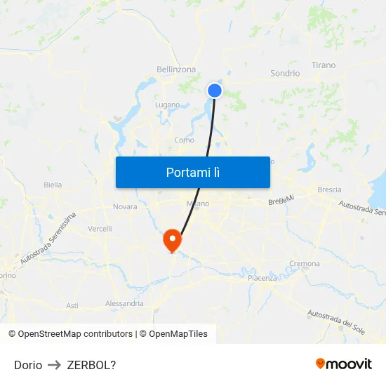 Dorio to ZERBOL? map